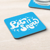 レッツスノーウィンターデザイン コースター (左側)