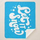 レッツスノーウィンターデザイン シェルパブランケット (正面)