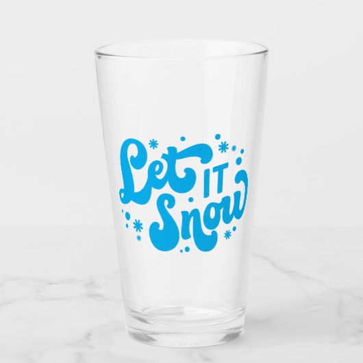 レッツスノーウィンターデザイン タンブラーグラス (正面)