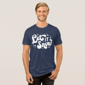 レッツスノーウィンターデザイン トライブレンドTシャツ (正面全面)