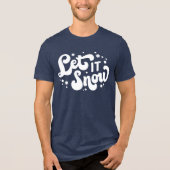 レッツスノーウィンターデザイン トライブレンドTシャツ (正面)