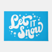 レッツスノーウィンターデザイン ドアマット (正面)