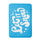 レッツスノーウィンターデザイン バスマット (正面縦)