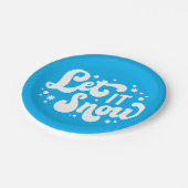 レッツスノーウィンターデザイン ペーパープレート (アングル)