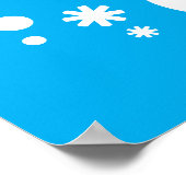 レッツスノーウィンターデザイン ポスター (角)