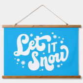 レッツスノーウィンターデザイン 吊り下げ型タペストリー (正面)