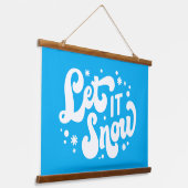 レッツスノーウィンターデザイン 吊り下げ型タペストリー (傾斜あり)