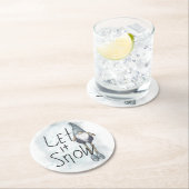 レッツスノーウィンター格言 ラウンドペーパーコースター (インサイチュ)