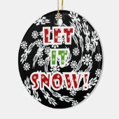 レッツスノーキープサケオーナメント セラミックオーナメント (左)