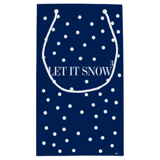 レッツスノークリスマスホリデイ抱き枕 スモールペーパーバッグ (裏面)