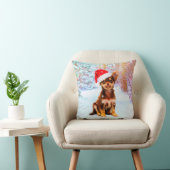 レッツスノークリスマスホリデーチワホアドッグ クッション (椅子)