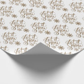 レッツスノークリスマスホリデーラッピング紙 ラッピングペーパー (角)