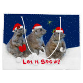 レッツスノークリスマス抱き枕 ラージペーパーバッグ (裏面)