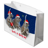 レッツスノークリスマス抱き枕 ラージペーパーバッグ (裏面アングル)