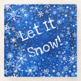 レッツスノーグラスカスタムコースター ガラスコースター