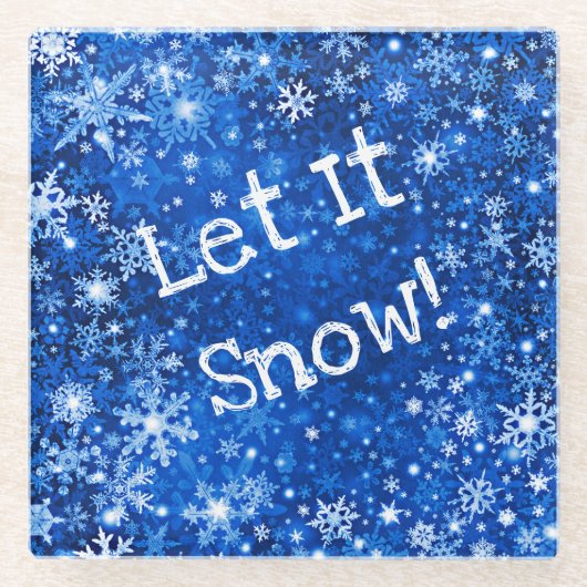 レッツスノーグラスカスタムコースター ガラスコースター (正面)