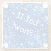 レッツスノーグラスカスタムコースター ガラスコースター (裏面)