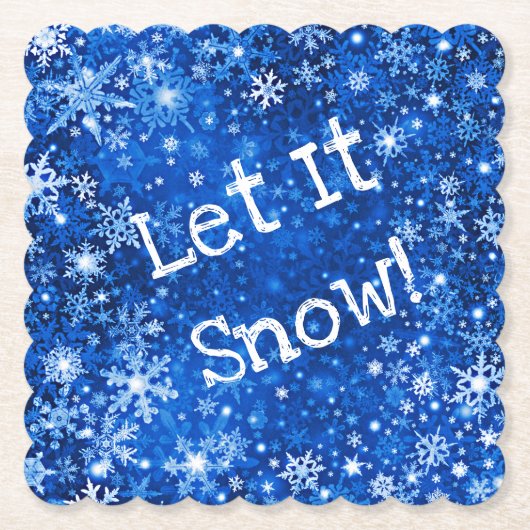 レッツスノーシューカスタム紙コースター ペーパーコースター (正面)