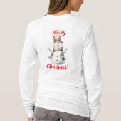 レッツスノーダシュント&雪だるまホリデイ Tシャツ (裏面)
