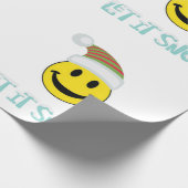 レッツスノーハッピー顔 ラッピングペーパー (角)