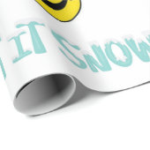 レッツスノーハッピー顔 ラッピングペーパー (ロールコーナー)