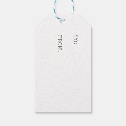 レッツスノーフレークエンボスギフトラベル ギフトタグ (裏面)