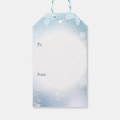 レッツスノーフレークホリデー ギフトタグ (裏面)