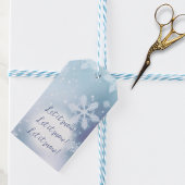 レッツスノーフレークホリデー ギフトタグ