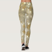 レッツスノーフレークレギンスかわいいカスタムパンツ レギンス (裏面)