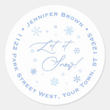 レッツスノーブルースノーフレーク差出人住所