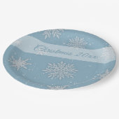 レッツスノーブルー紙プレート ペーパープレート (アングル)