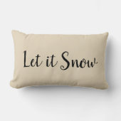 レッツスノーホリデイ引用文 ランバークッション (正面)