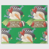 レッツスノーラッピング紙 ラッピングペーパー (フラット)