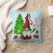レッツスノー格言フォーザホリデーズ装飾用クッション クッション (ブランケット)