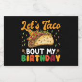 レッツタコウマイ誕生日シンコデマヨパーティー スパークリングワインラベル (シングルラベル)