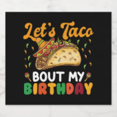 レッツタコウマイ誕生日シンコデマヨパーティー スパークリングワインラベル (シングルラベル)