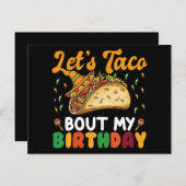 レッツタコウマイ誕生日シンコデマヨパーティー ポストカード (正面/裏面)