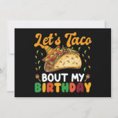 レッツタコウマイ誕生日シンコデマヨパーティー 招待状 (正面)