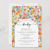 レッツタコス'ベビーフローラフィエスタベイビーシャワー 招待状 (正面)