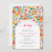 レッツタコス'ベビーフローラフィエスタベイビーシャワー 招待状 (正面)