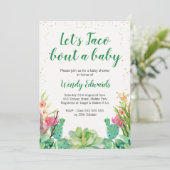 レッツタコフィエスタテーマベビーシャワー招待状 招待状 (スタンド正面)