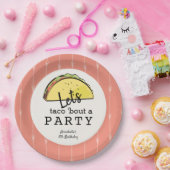 レッツタコブアパーティーフィエスタ誕生日 ペーパープレート (パーティー)