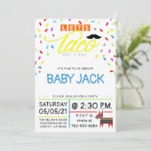 レッツタコブアベビーテーマタコカラフルテーマ 招待状 (スタンド正面)