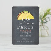 レッツタコブルクボードフィエスタパーティーの誕生日 招待状 (スタンド正面)