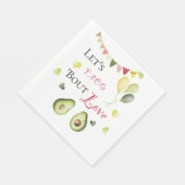レッツタコブロブラブブライダルシャワーアボカドフィエスタ スタンダードランチョンナプキン (角)