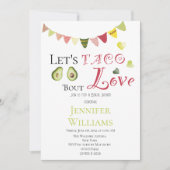レッツタコブロラブブライダルシャワーメキシカンフィエスタ 招待状