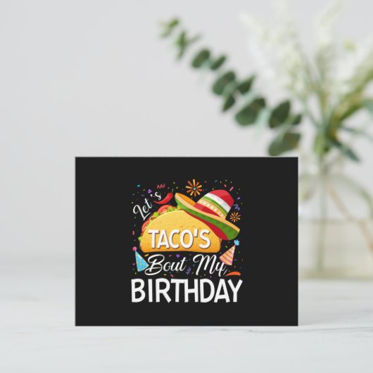 レッツタコマイ誕生日シンコデマヨタコス 案内ポストカード
