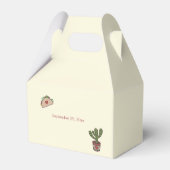 レッツタコ'Love Fiestaテーマカップルのシャワー フェイバーボックス (裏面サイド)