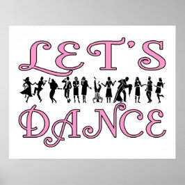 レッツダンスカップル踊り ポスター