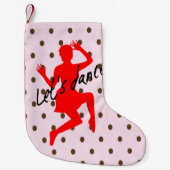 レッツダンス-カスタムクリスマスストッキング スモールクリスマスストッキング (正面)
